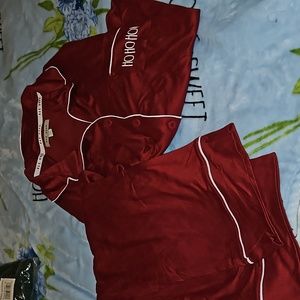 NEW, Rae Dunn 2 Piece Pajamas, HoHoHo!, Red.